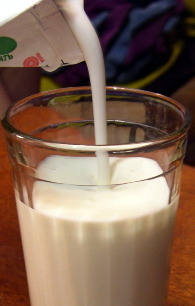 Kefir in a glass